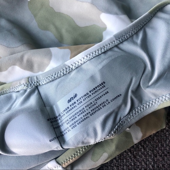 🆕 Aerie strappy back camo one piece swimsuit - Picture 5 of 10